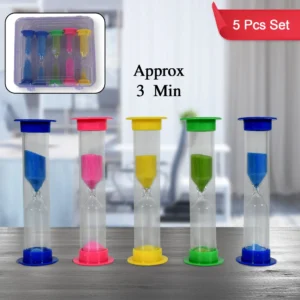 Sand Timer Plastic Hourglass, Sand Glass Toy Sand Clock for Kitchen, Office, School