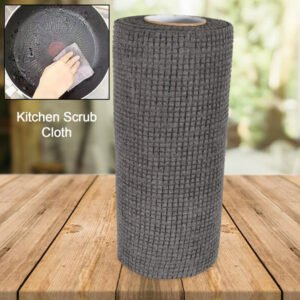 Durable Kitchen Scrub Cloth, Microfiber Cleaning Cloth Roll, Kitchen Wear-Resistant Cloth 20×22cm,