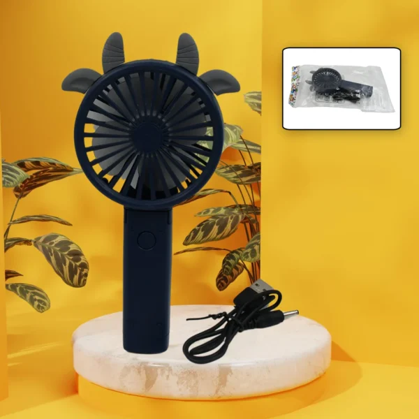 Portable Small Electric Fan Handheld, USB Rechargeable