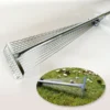 115-152 CM Rake for Gardening, Stainless Garden Rake for Quick Clean Up of Lawn ss Steel