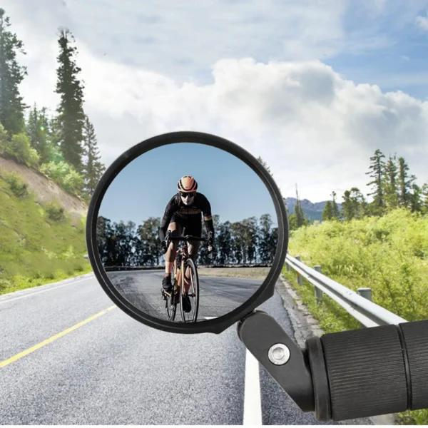 Bar End Bike Mirror, Safe Rear view Mirror 360° Rotatable & Fold-able Safety Bicycle Rear View Mirror,