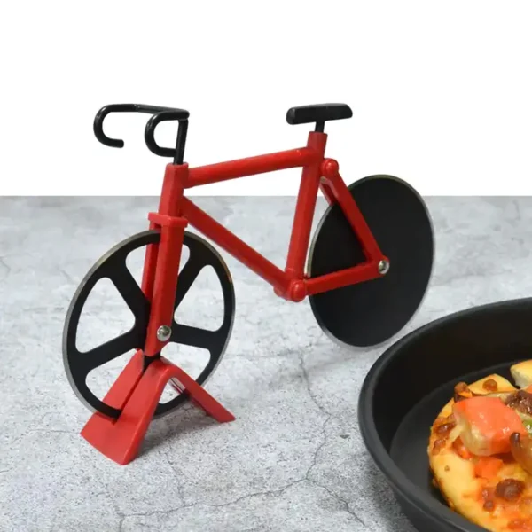 Stainless steel Bicycle shape Unbreakable Handle Pizza cutter