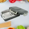 2 Compartment Stainless Steel LUNCH BOX Inner Plate