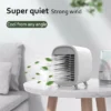 Portable Air Cooler-Rechargeable Personal with Duration Desk Cooling Fan USB Powered