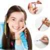 Hair Styling Clasp Clips Twisting Stringing Beads Kit for Girls,