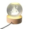 3D Crystal Ball lamps for Bedroom 3D Lamps for Home Decoration