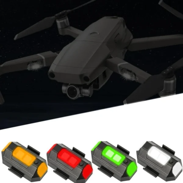 Mini LED Strobe Lights, Waterproof Lights, Lightweight RGB LED Lights Drone Strobe Lights Vehicle Anti-Collision Strobe Light Bike Motorcycle Lights USB Recharge