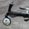 Bar End Bike Mirror, Safe Rear view Mirror 360° Rotatable & Fold-able Safety Bicycle Rear View Mirror,