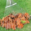 115-152 CM Rake for Gardening, Stainless Garden Rake for Quick Clean Up of Lawn ss Steel