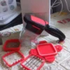 Multifunction Vegetable Cutter Manual Vegetable Quick Dicer Fruit Chopper Slicer with 3 Interchangeable