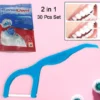 2 In 1 Tooth Picks Flossers, Portable Toothpicks, Resealable Oral Care Dental Flosser,