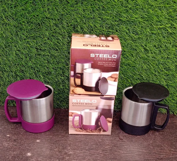 Stainless Steel Coffee Tea Cup, Stainless Steel Lid Cover Hot Coffee Tea Mug Hot Insulated Double Wall Stainless Steel,